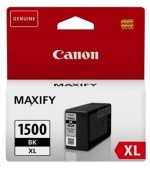 Canon CARTRIDGE PGI-1500XL BK černá pro Maxify MB2050, MB2150, MB2350, MB2750 a MB2755 (1200 str.)