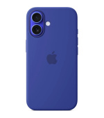 iPhone 16 Plus Silicone Case with MS - Ultramarine