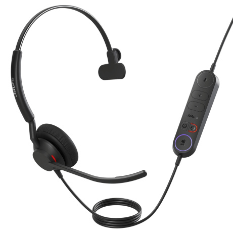 Jabra Engage 40 (Inline Link)/Mono/ANC/USB/Drát/MS/Černá