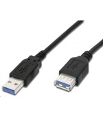 PremiumCord Prodlužovací kabel USB 3.0 Super-speed 5Gbps A-A, MF, 9pin, 1m