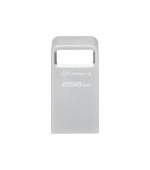 Kingston DataTraveler Micro/256GB/USB 3.2/USB-A/Stříbrná