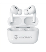 Bezdrátová Bluetooth sluchátka Viking AIR PLUS/ANC/BT/Bezdrát/Bílá