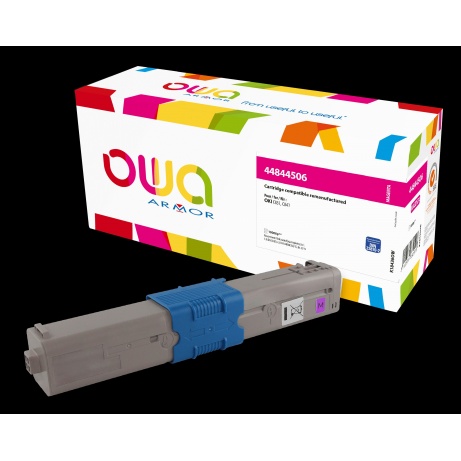 OWA Armor toner kompatibilní s OKI 44844506, 10000st, červená/magenta