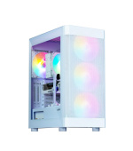 ZALMAN case I4 TG, Mid Tower, ATX, 2xUSB 3.0, 1xUSB 2.0, 4x 120mm RGB Fan, bílá