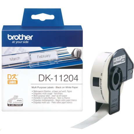 BROTHER DK-11204 Multi Purpose Labels  17x54mm (400 ks)