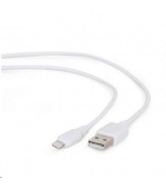 GEMBIRD Kabel USB 2.0 Lightning (IP5 a vyšší) nabíjecí a synchronizační kabel, 2m, bílý