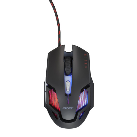 Acer Nitro Gaming Mouse II/Herní/Optická/Pro praváky/7 200 DPI/Drátová USB/Černá