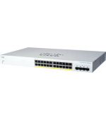 Cisco switch CBS220-24P-4G (24xGbE,4xSFP,24xPoE+,195W)