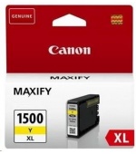 Canon CARTRIDGE PGI-1500XL Y žlutá pro Maxify MB2050, MB2150, MB2350, MB2750 a MB2755 (780 str.)