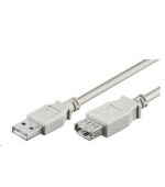 PREMIUMCORD Kabel USB 2.0 A-A 0,5m (50cm), prodlužovací (M/F)