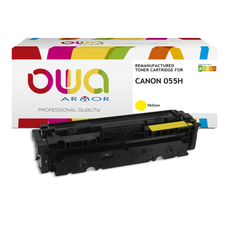 OWA Armor toner kompatibilní s Canon CRG-055H Y, 5900st, žlutá/yellow