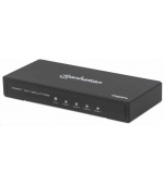 Manhattan HDMI rozdělovač, 4K 4-Port HDMI Splitter, 4K@60Hz, AC Powered, černá