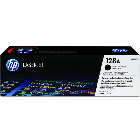 HP 128A Black LJ Toner cart, CE320A (2,000 pages)