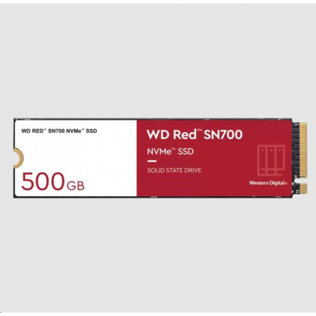 WD RED SSD NVMe 500GB PCIe SN700, Geb3 8GB/s, (R:3430/W:2600 MB/s) TBW 1000