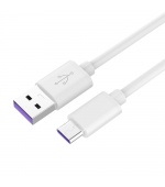 PremiumCord Kabel USB 3.1 C/M - USB 2.0 A/M, Super fast charging 5A, bílý, 2m