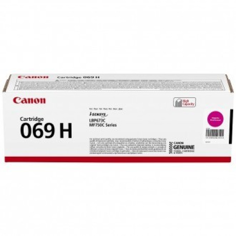 Canon TONER CRG 069M H purpurový pro LBP673Cdw, MF752Cdw a MF754Cdw (5 500 str.)