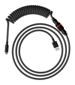 HyperX USB-C Coiled Cable Gray-Black - Příslušenství ke klávesnici