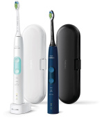 Philips Sonicare HX6851/34 elektrický zubní kartáček, sonický, 3 režimy, časovač, bílá a námořnická modrá