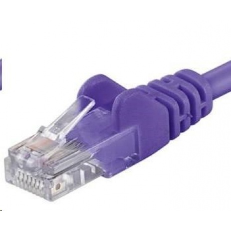 PREMIUMCORD Patch kabel UTP RJ45-RJ45 CAT5e 2m fialová