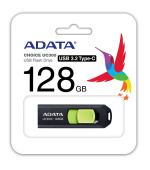 ADATA UC300/128GB/USB 3.2/USB-C/Černá