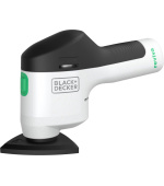 BLACK+DECKER REVDS12C Reviva bruska, vibrační, akumulátorová, systém suchého zipu, bílá