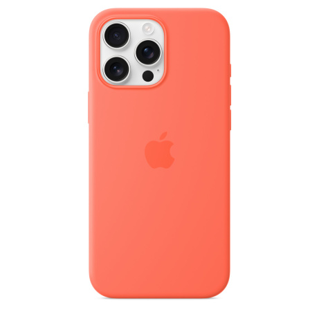 iPhone 16 Pro Max Silicone Case with MS -Tangerine