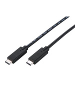 Kabel C-TECH USB 3.2, Type-C (CM/CM), PD 100W, 20Gbps, 1m, černý