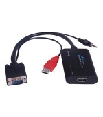 PremiumCord konvertor VGA+audio na HDMI