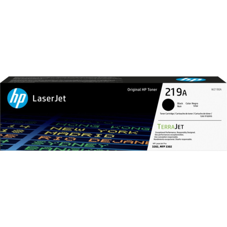 HP 219A, Černá originální tonerová kazeta, W2190A