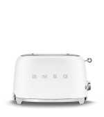 Smeg TSF01WHMEU toustovač / topinkovač, 2 toasty, 6 úrovní opékání, zásuvka na drobky, styl. 50. let, matně bílá