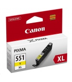 Canon CARTRIDGE CLI-551Y XL žlutá pro Pixma iP, Pixma iX, Pixma MG a Pixma MX 6850, 725x, 925, 8750 (695 str.)