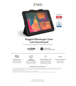 ZAGG Rugged Messenger Case UK + VG IPad 9.7