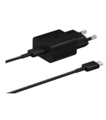 Samsung cestovní nabíječka EP-T1510XBE, PD, 15W, kabel USB-C, černá