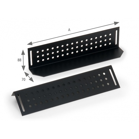 Nosné ližiny pro rack hl.800mm (L=580mm)-pár šedé