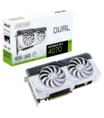 ASUS VGA NVIDIA GeForce RTX 4070 DUAL WHITE 12G, 12G GDDR6X, 3xDP, 1xHDMI