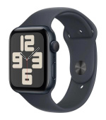 Apple Watch SE (2024) GPS 44mm Midnight Aluminium Case with Midnight Sport Band - S/M