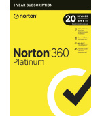 NORTON 360 PLATINUM 100GB +VPN 1 uživatel pro 20 zařízení na 1 rok ESD