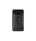 TRANSCEND osobní kamera DrivePro Body 30, 2K QHD 1440P, infra LED, 64GB paměť, Wi-Fi, Bluetooth, USB 2.0, IP67, černá