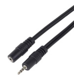 PremiumCord Kabel prodlužovací Jack 2.5mm- Jack 2.5mm M/F 2m - 2.5mm stereo male <=> 2.5mm stereo female -