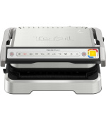 Tefal OptiGrill 2 v 1 GC772D30 Inox kontaktní gril, 2100 W, termostat, odkapávací nádobka, aplikace Tefal