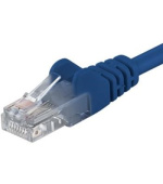 PremiumCord Patch kabel UTP RJ45-RJ45 CAT6 7m modrá