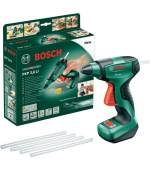 Bosch PKP 3.6 LI akumulátorová lepicí pistole, 2 g/min, 170 °C, mikro USB nabíječka