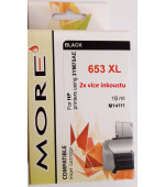 MORE ARMOR ink kompatibilní s HP 3YM75AE (653 XXL) kapacita 720str.černá