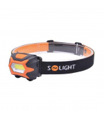 Solight čelová LED svítilna, 3W COB, 3x AAA