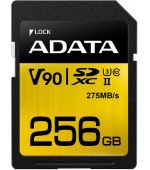 ADATA SDXC karta 256GB Premier One UHS-II U3 Class 10 (R:275/W:155 MB/s)