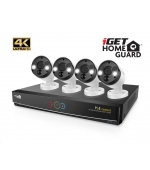 iGET HOMEGUARD HGNVK84904 - Kamerový systém s UltraHD 4K kamerami, IR LED, venkovní, set 4x kamera + rekordér