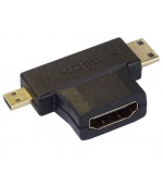 PremiumCord Adaptér HDMI na mini HDMI typ C a micro HDMI typ D