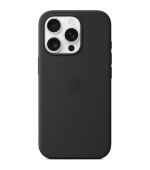 iPhone 16 Pro Max Silicone Case with MS - Black