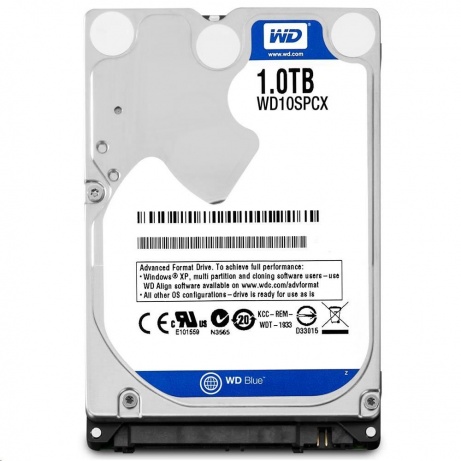 Bazar WD BLUE WD10SPZX 1TB SATA/600 128MB cache, 2.5" AF 7 mm