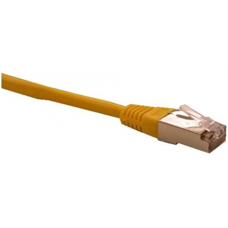 Patch cord FTP cat5e 0,25M žlutý